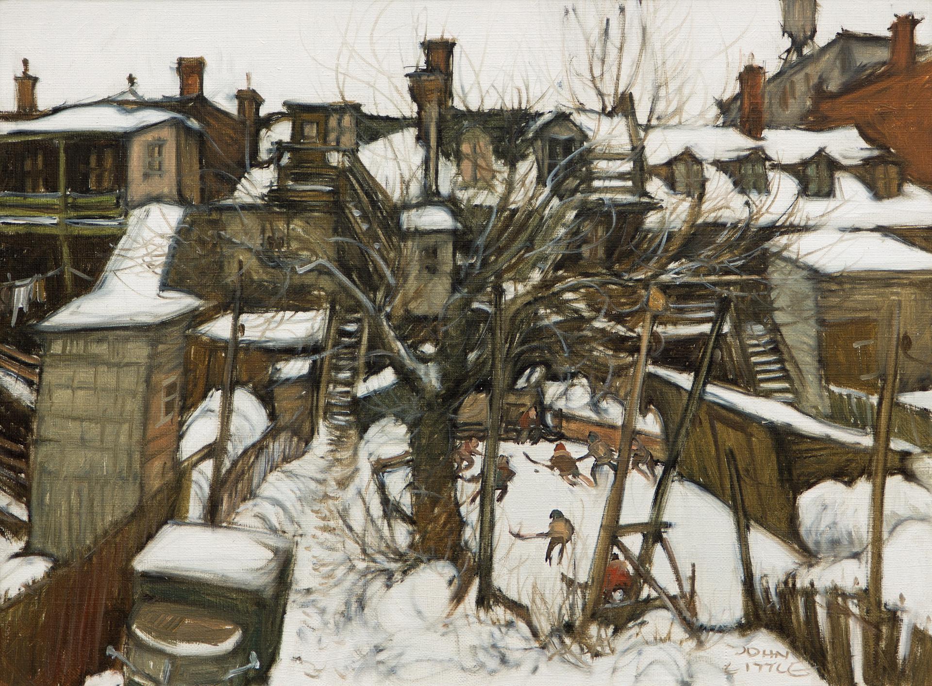 John Geoffrey Caruthers Little (1928-2024) - Griffintown d'autrefois, Montréal, 1984