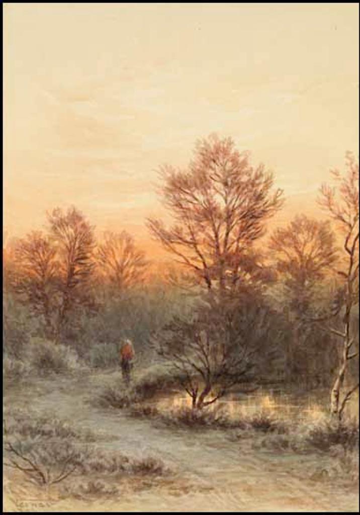 Frederick Arthur Verner (1836-1928) - Woman by a Woodland Pool