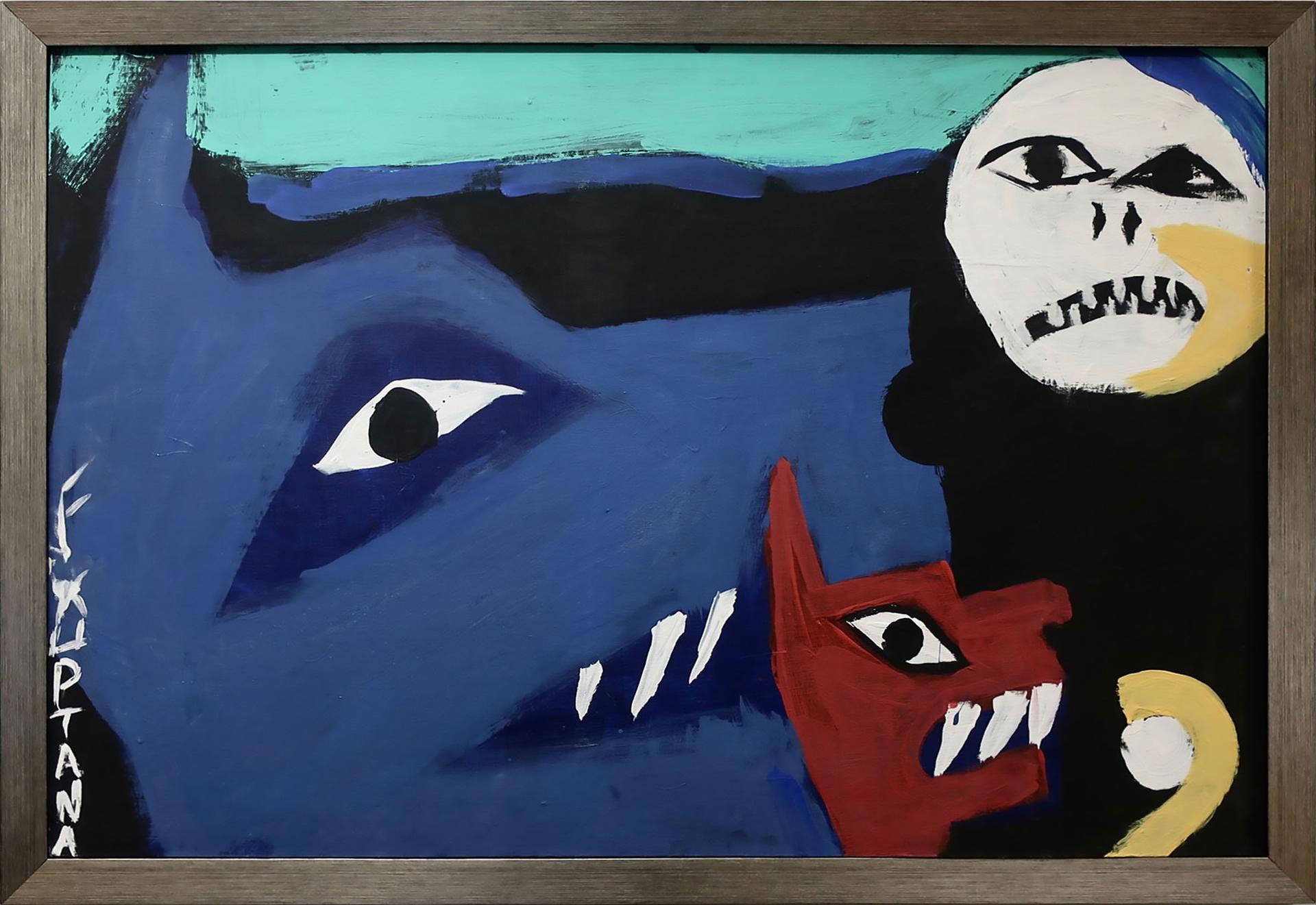 Floyd Kuptana (1964-2021) - Untitled (Full Moon)