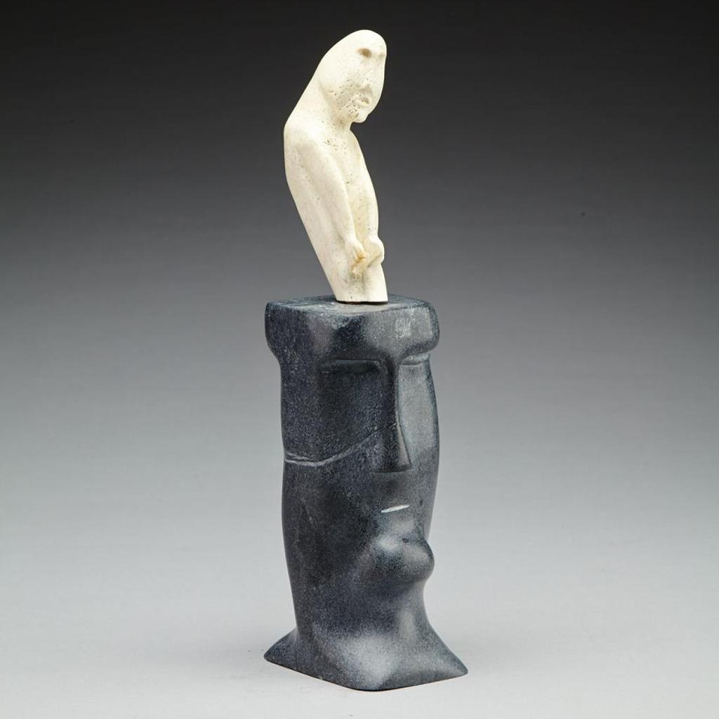 Alex Alikashuak (1952) - Standing Figure On Base