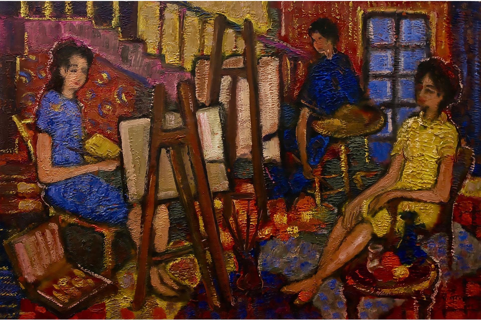 Wadie el Mahdy (1921-2000) - In The Studio (