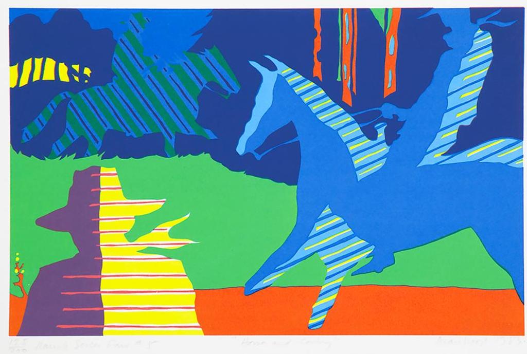 Alan Wood (1935-2017) - Horse and Cowboy #5