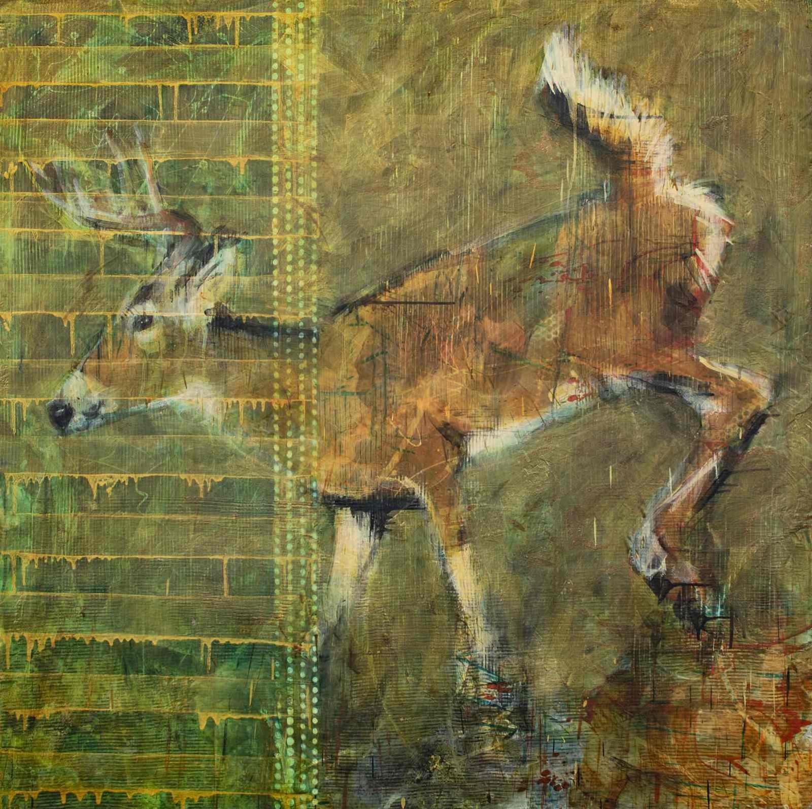 Les Thomas (1962) - Whitetail (Animal Painting #312); 2001