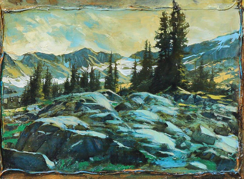 David Langevin (1959) - Blue Rocks Collage; 2006