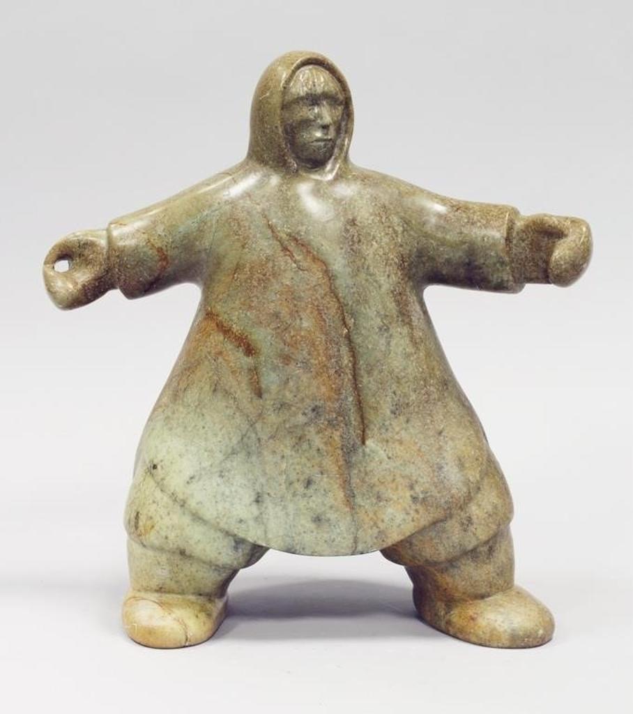 Simeonie Tatigat Siakuluk (1959) - a steatite carving of a Standing Figure (Hunter)