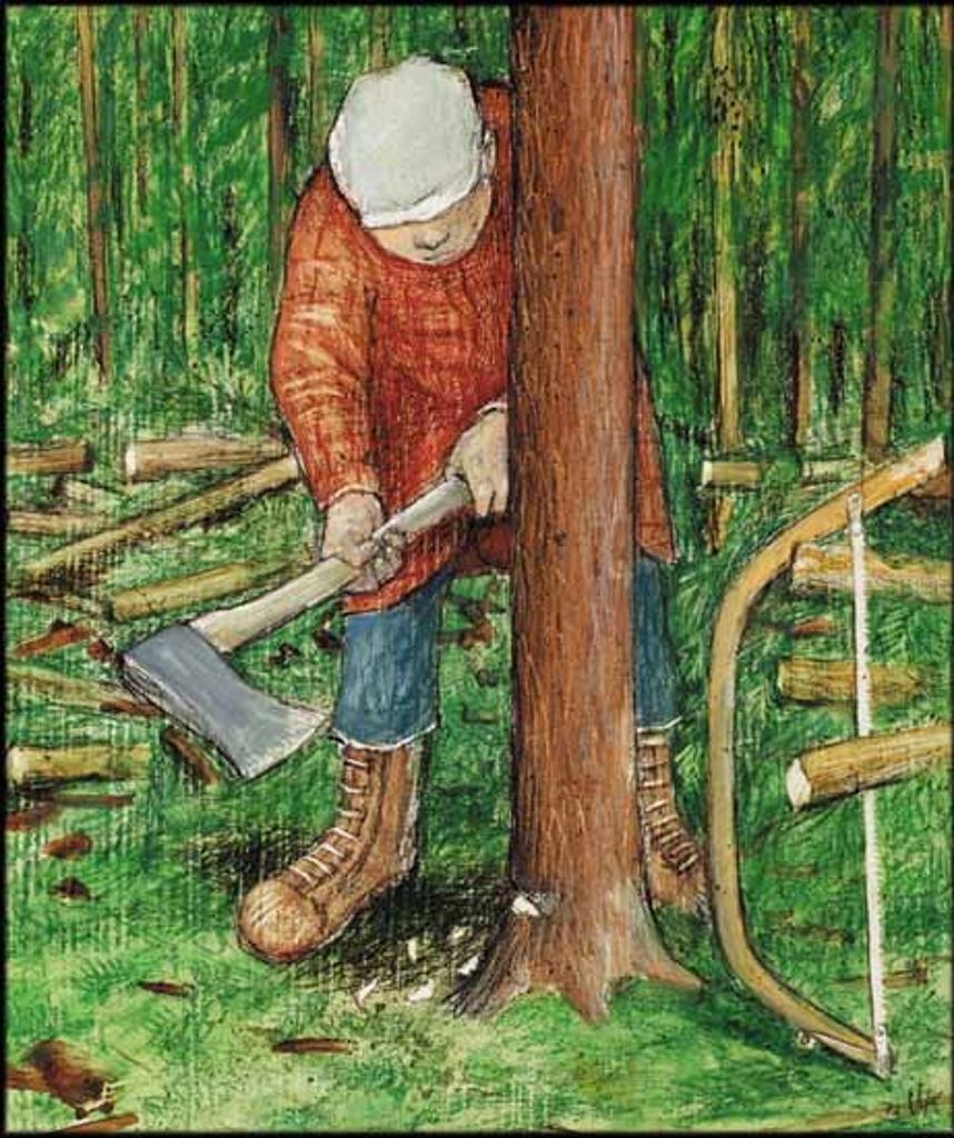 William Kurelek (1927-1977) - Notching
