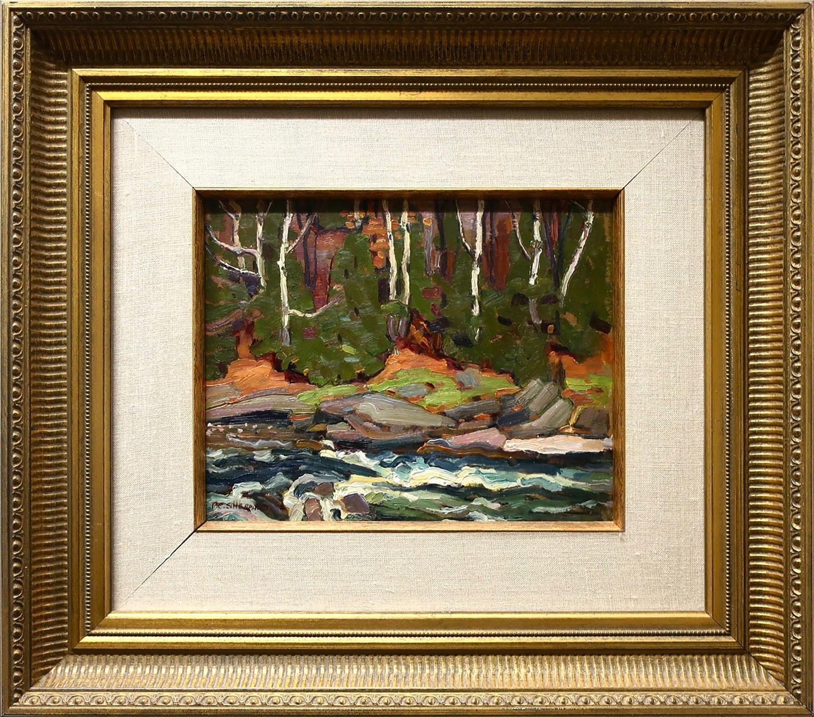 Peter Clapham (P.C.) Sheppard (1882-1965) - Rapids, S. Muskoka River