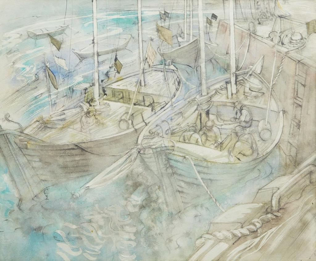 Doris Jean McCarthy (1910-2010) - Dockside, Barachois