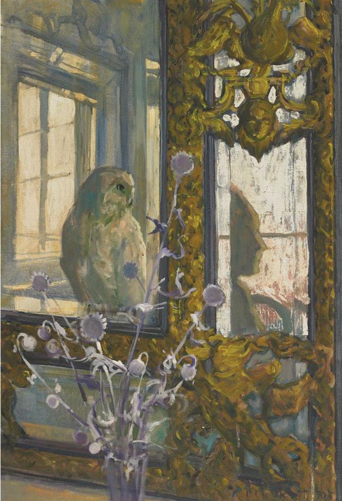 Joseph (Joe) Francis Plaskett (1918-2014) - Interior With White Owl