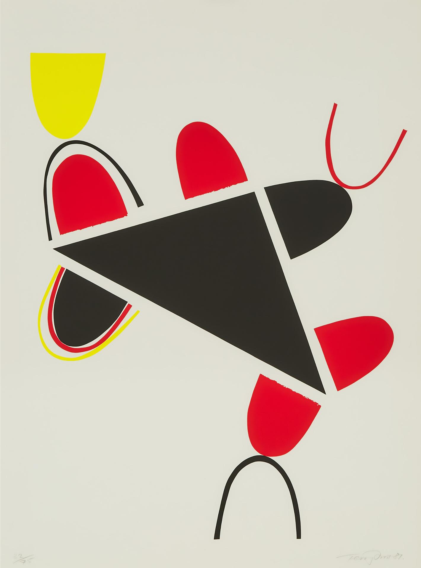 Terry Frost - Yellow Red & Black For