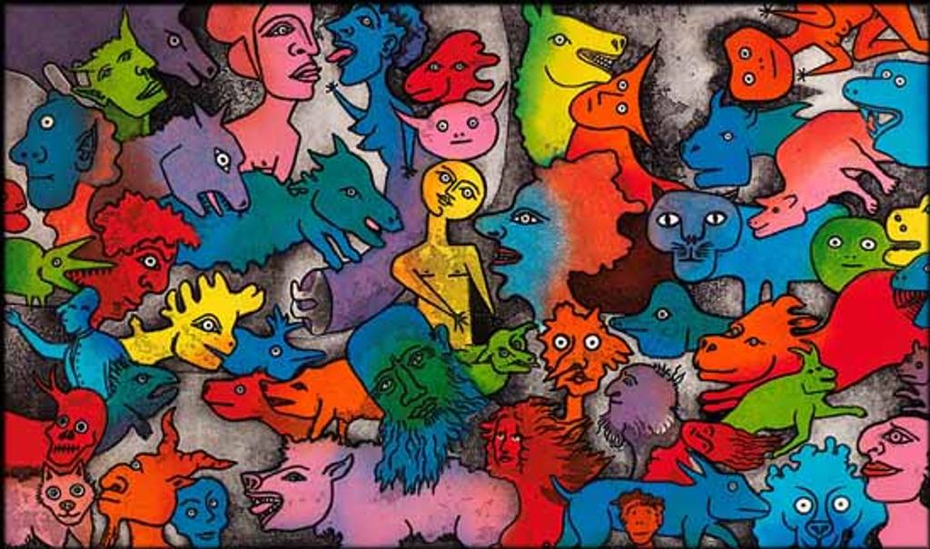 Alfred Pellan (1906-1988) - Aux petites têtes