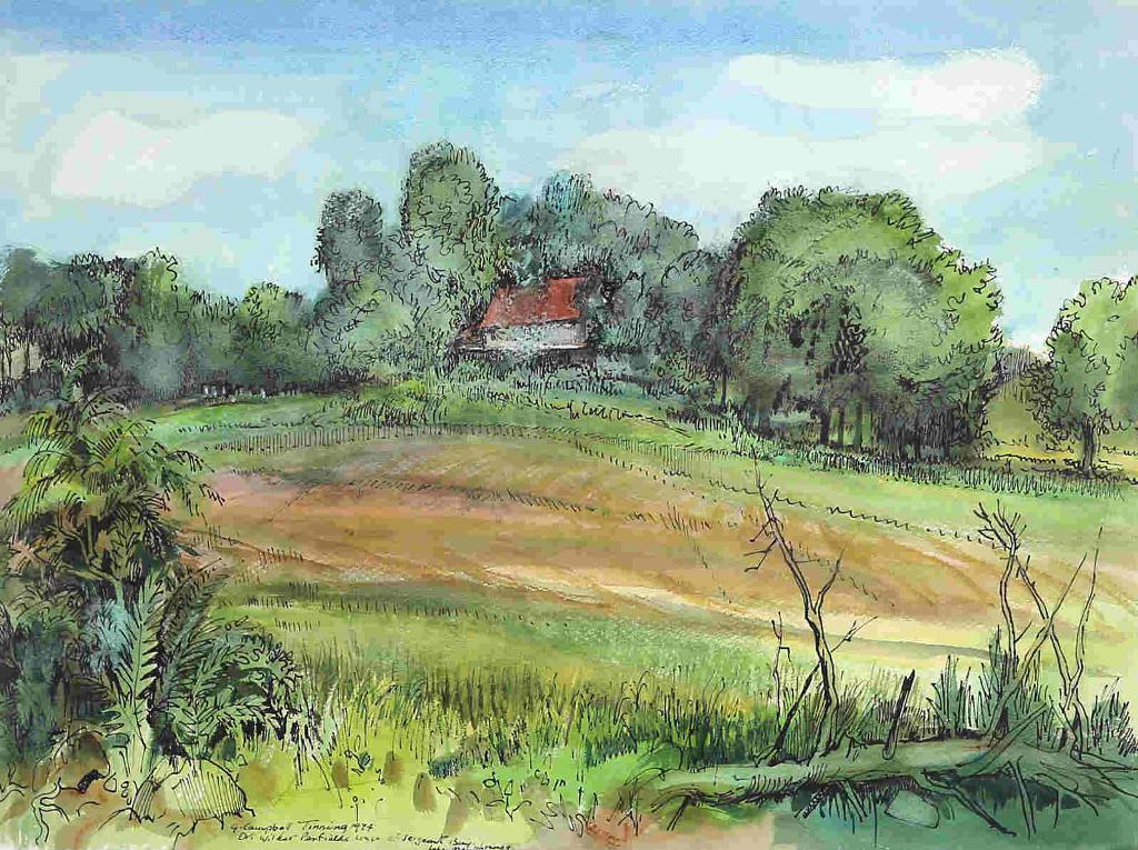 George Campbell (Cam) Tinning (1910-1996) - Dr. Wilder Penfield House of Sargeant Bay, Lake Memphremagog