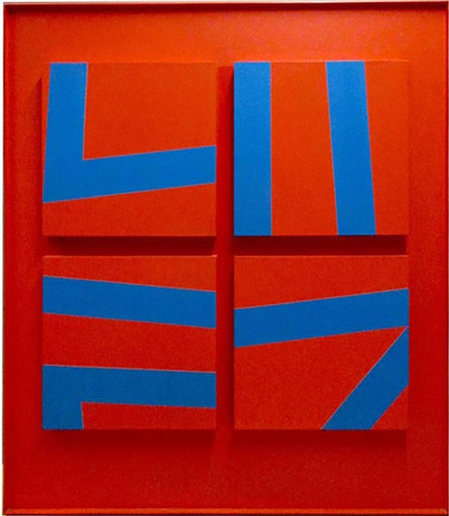 Nancy Luxmore Keehn (1926-2015) - Red & Blue Abstract