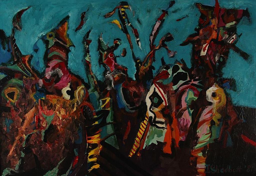 Jack Leaonard Shadbolt (1909-1998) - acrylic on canvas