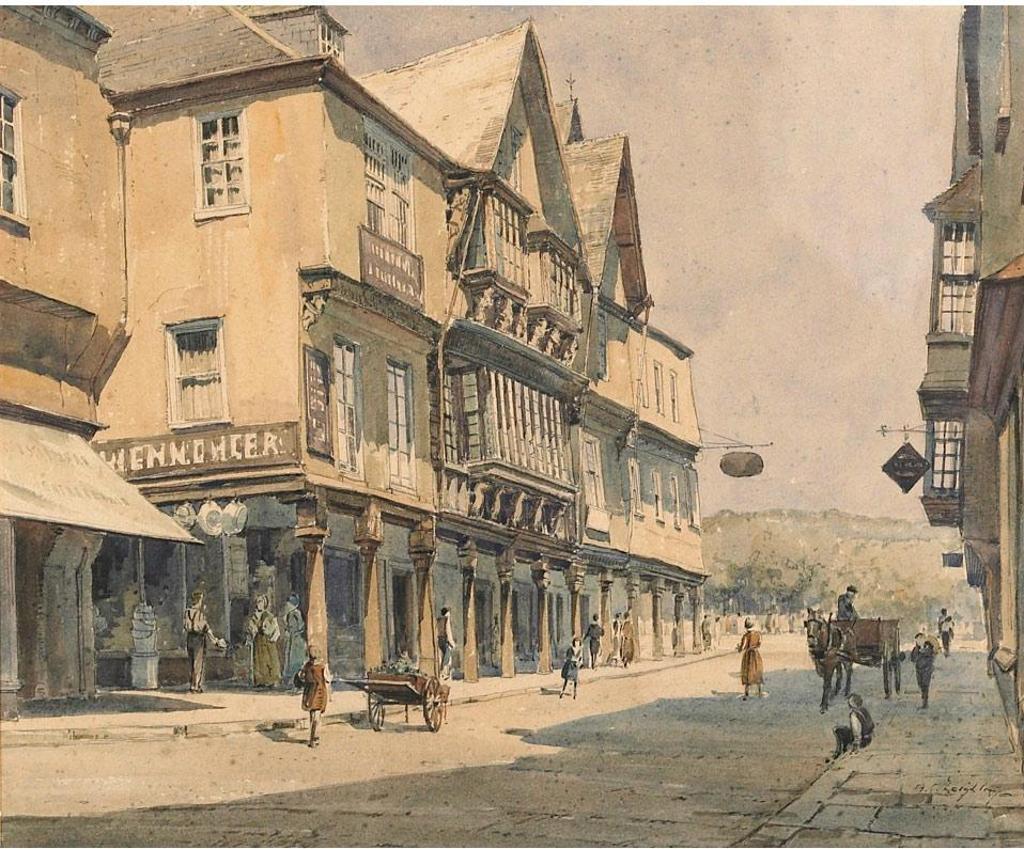 Alfred Crocker Leighton (1901-1965) - The Butterwalk, Devon