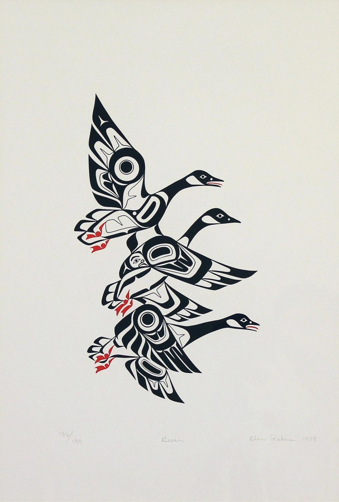 Glen Rabena (1953) - Geese; 1978; ed. #196/199
