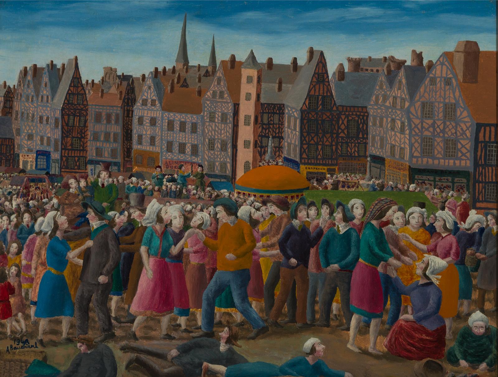 André Bauchant (1873-1958) - Fête Champêtre, 1946
