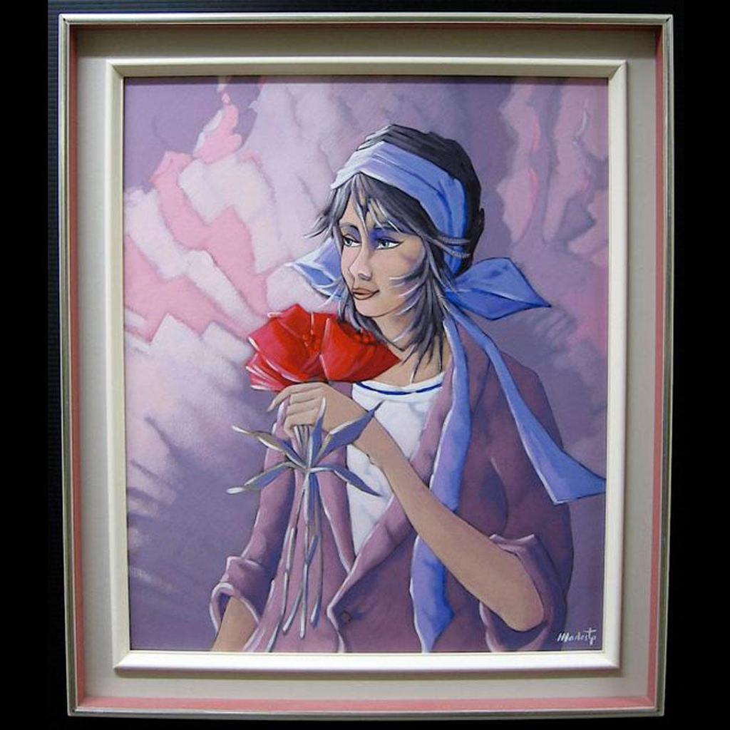 Bernard Modeste (1938-2010) - Les Fleurs Rouges
