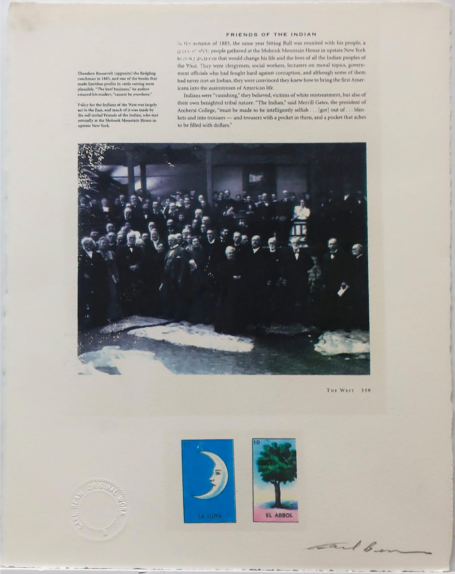 Carl Beam (1943-2005) - Friends Of The Indian/The West/La Luna/El Arbol