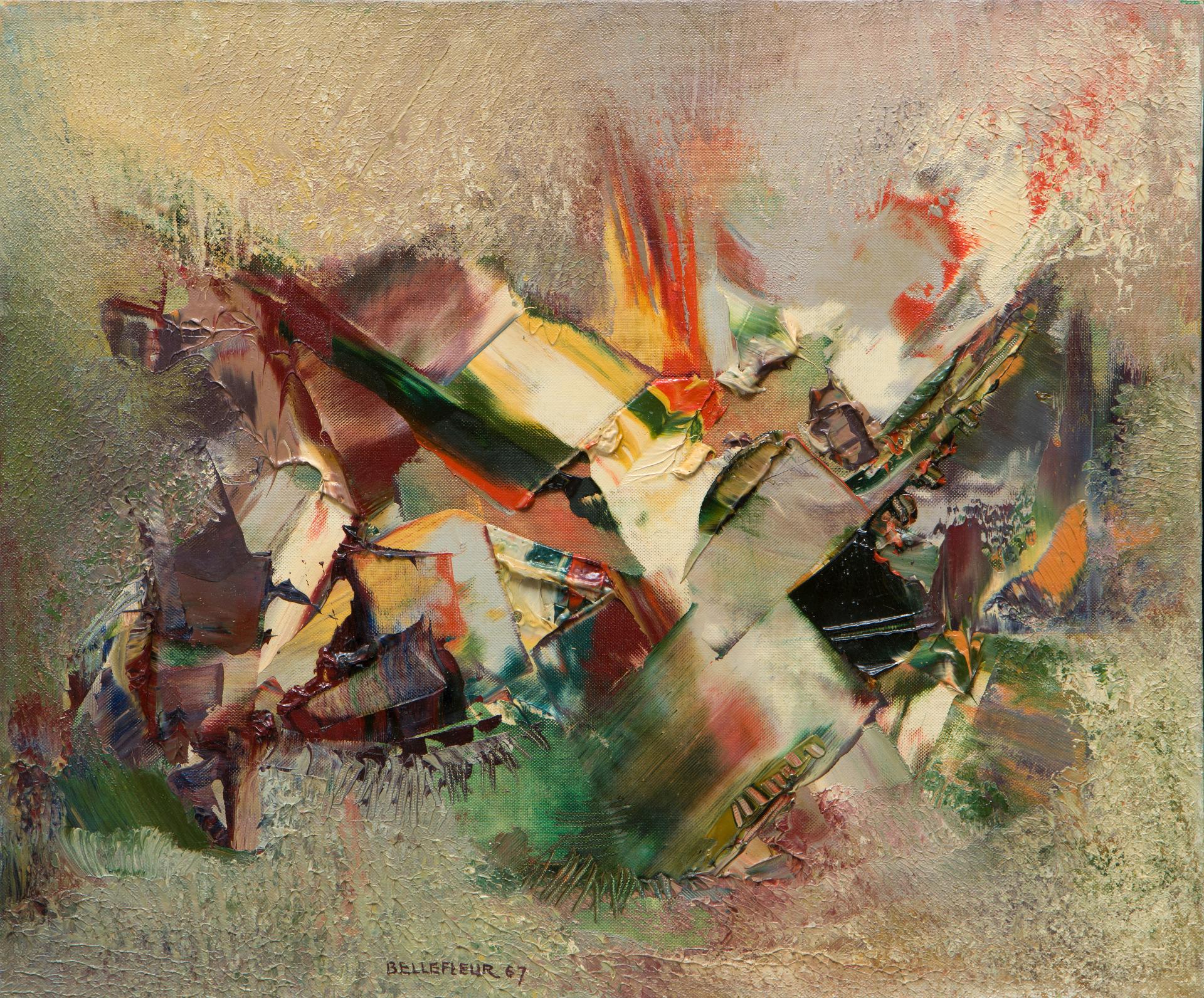 Léon Bellefleur (1910-2007) - Falaises au couchant