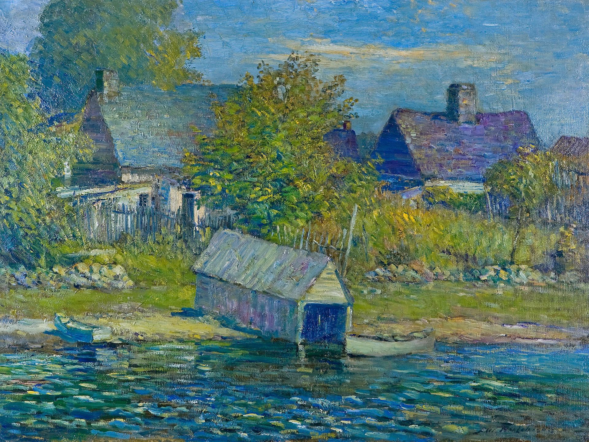 Frederick William Hutchison (1871-1953) - Old boat house, Oka, P.Q.