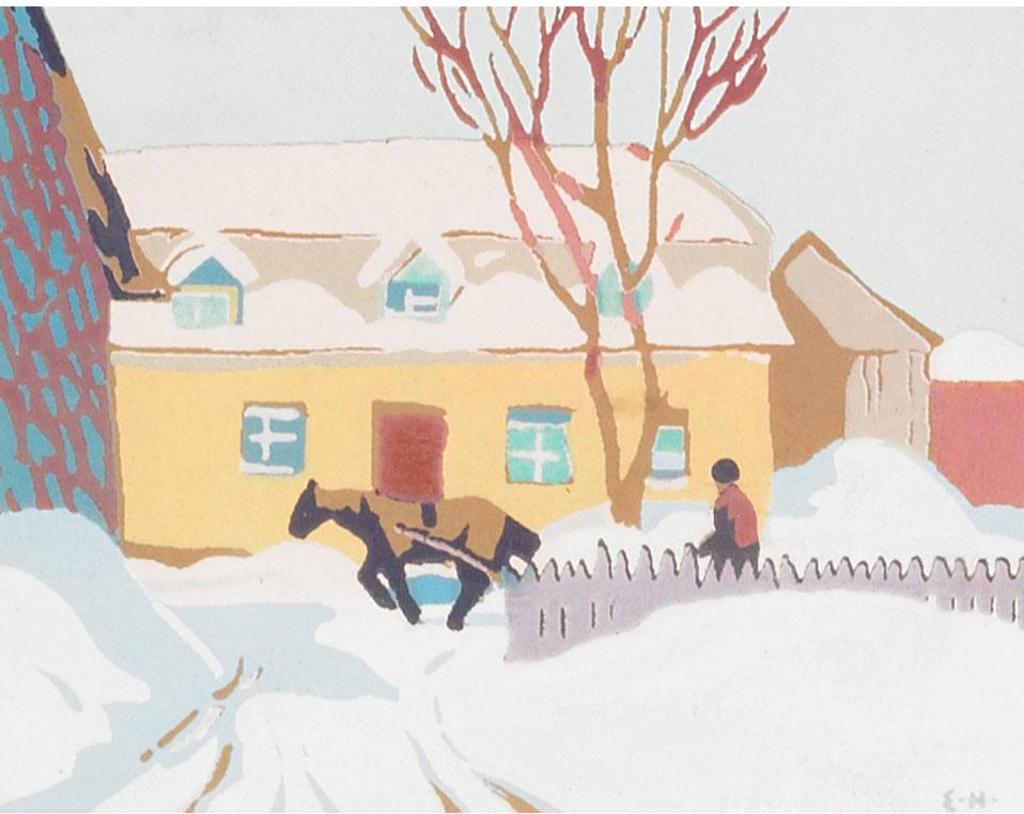 Edwin Headley Holgate (1892-1977) - Horse And Sleigh