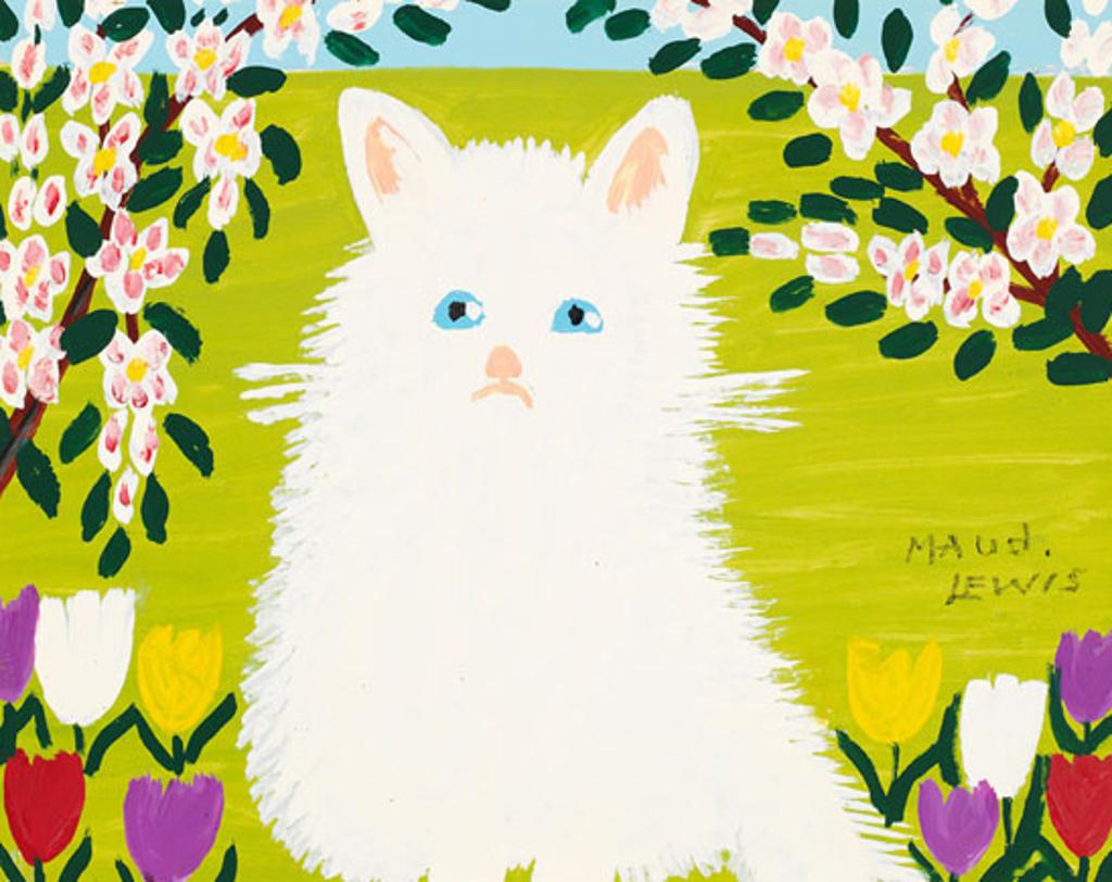 Maud Kathleen Lewis (1903-1970) - White Cat