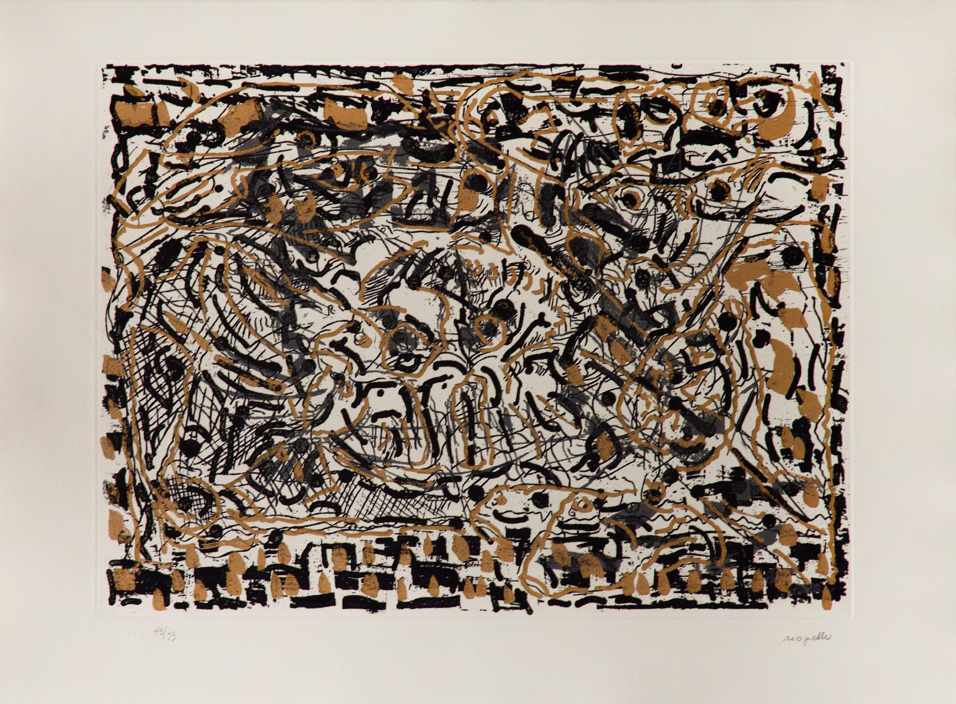 Jean-Paul Riopelle (1923-2002) - D’où ce que tu sors (série Dommage), 1990