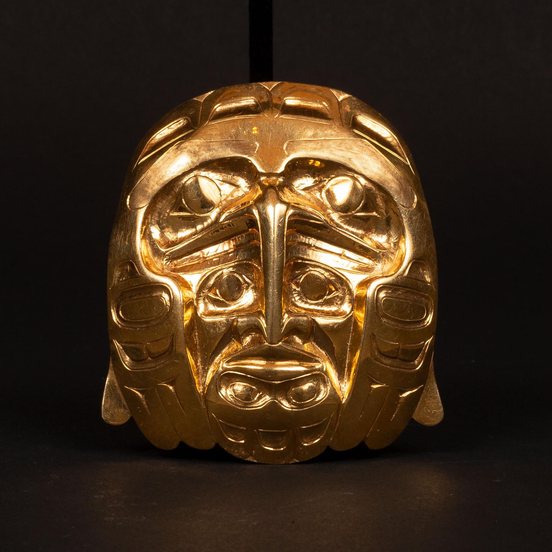 John Alexander - Gold Repoussé 20 K Gold Pendant Depicting Weget