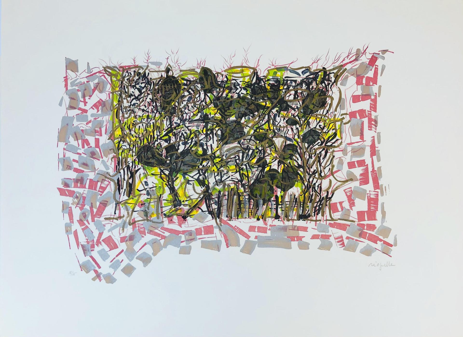 Jean-Paul Riopelle (1923-2002) - Les Saisons de Saint-Cyr-en-Arthies nº 3 (Les Petites Vignes ou Grouettes), 1985