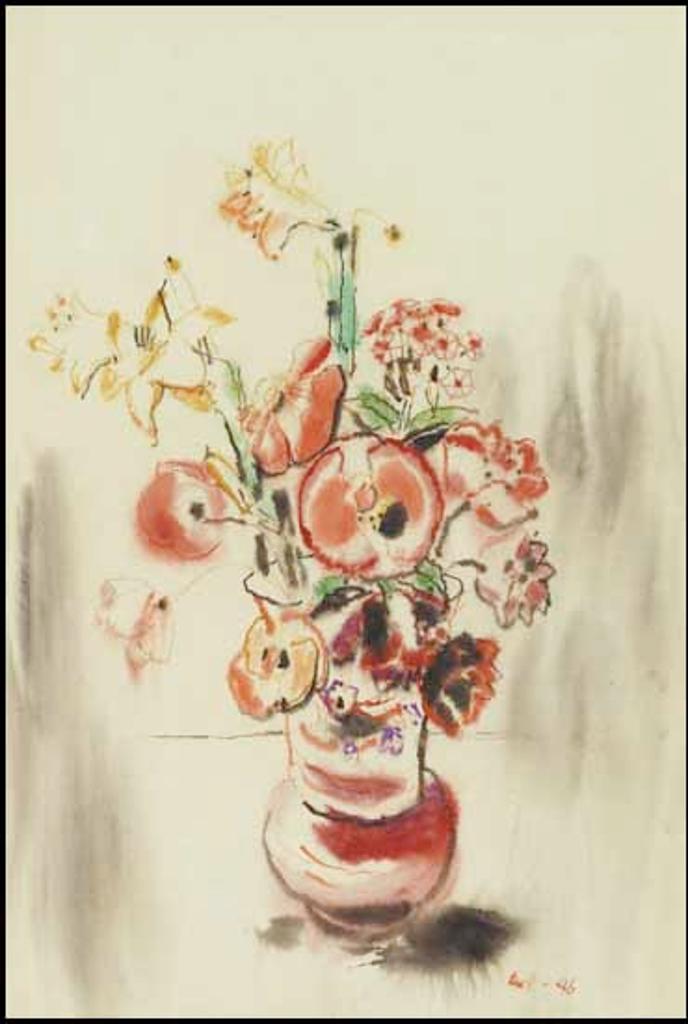 David Browne Milne (1882-1953) - Poppies and Lilies III