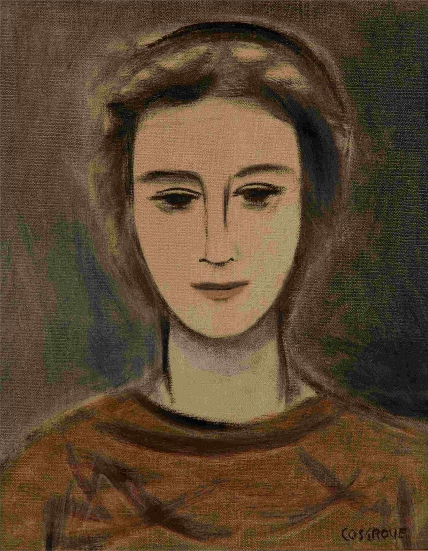 Stanley Morel Cosgrove (1911-2002) - Girl in Brown Dress