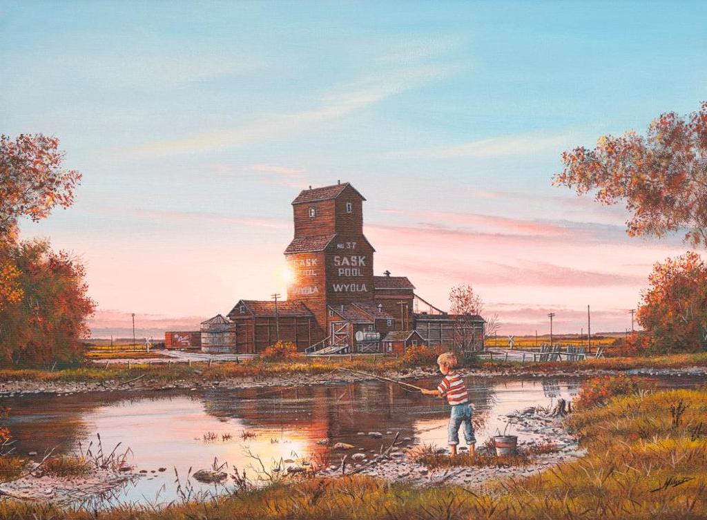 Bob Millard (1947-2014) - Untitled - Boy Fishing (Wyola)