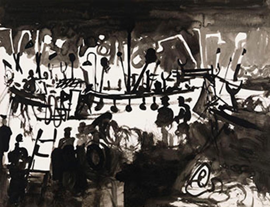 Jack Leaonard Shadbolt (1909-1998) - Night Beach, Collioure 1