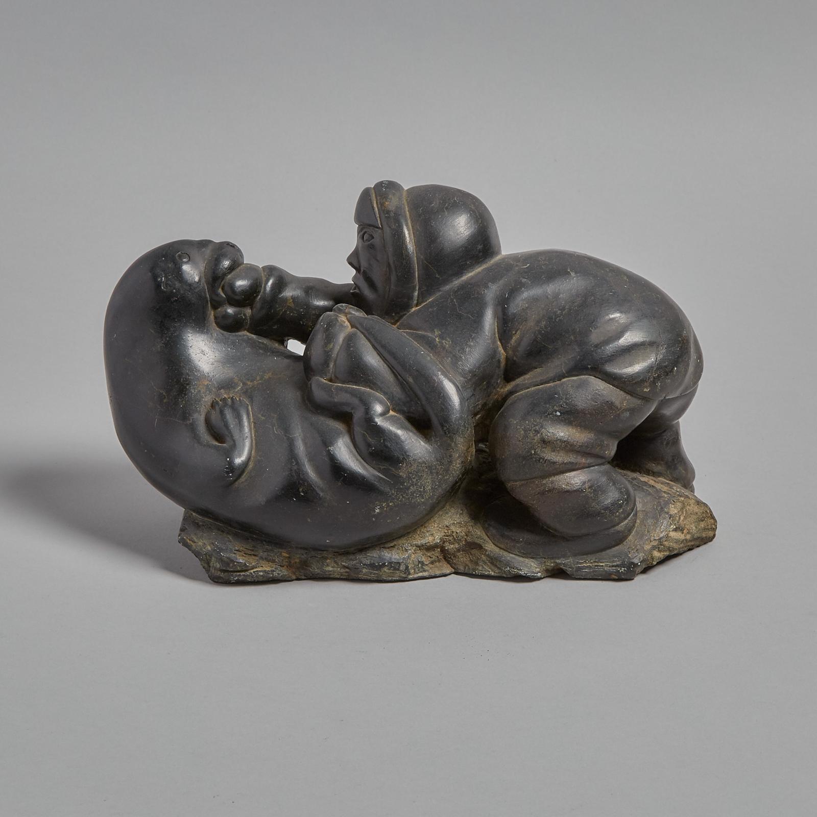 Lucassie Echalook (1942) - Hunter With Otter