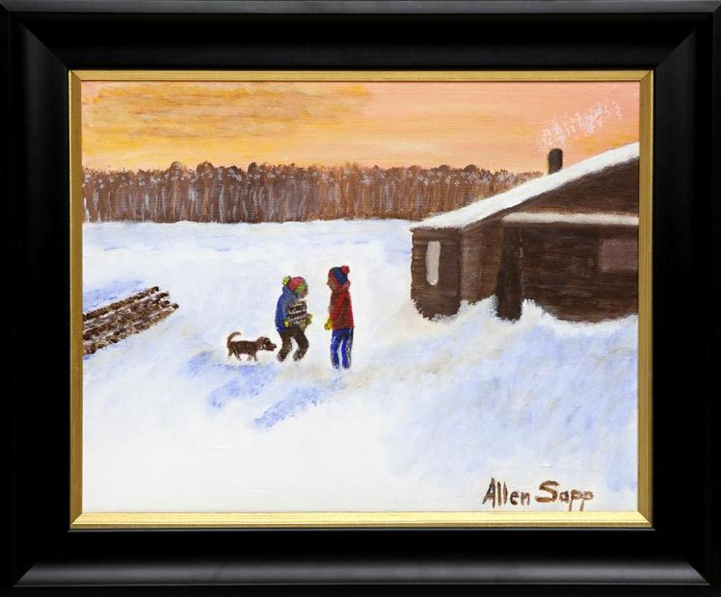 Allen Fredrick Sapp (1929-2015) - Untitled - Children With Dog