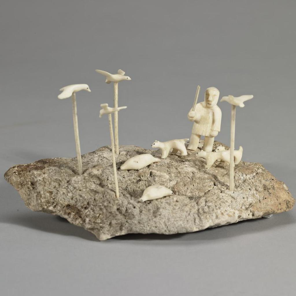 Emily Pangnerk Illuitok (1943-2012) - Hunting Scene