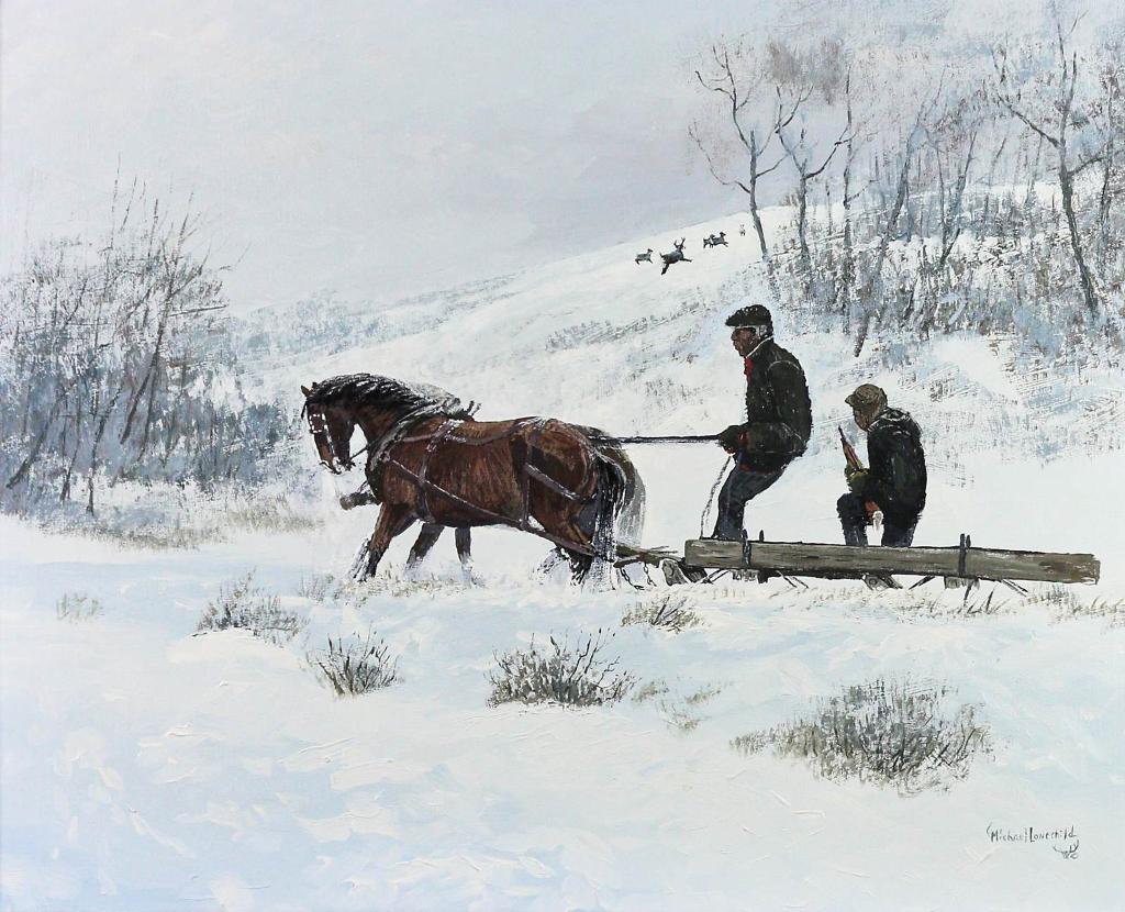 Michael Lonechild (1955) - That Time We Hunted By Sled