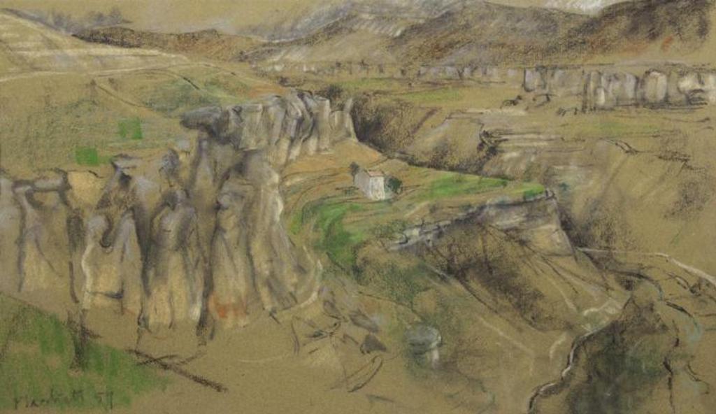 Joseph (Joe) Francis Plaskett (1918-2014) - Valley and Mountains