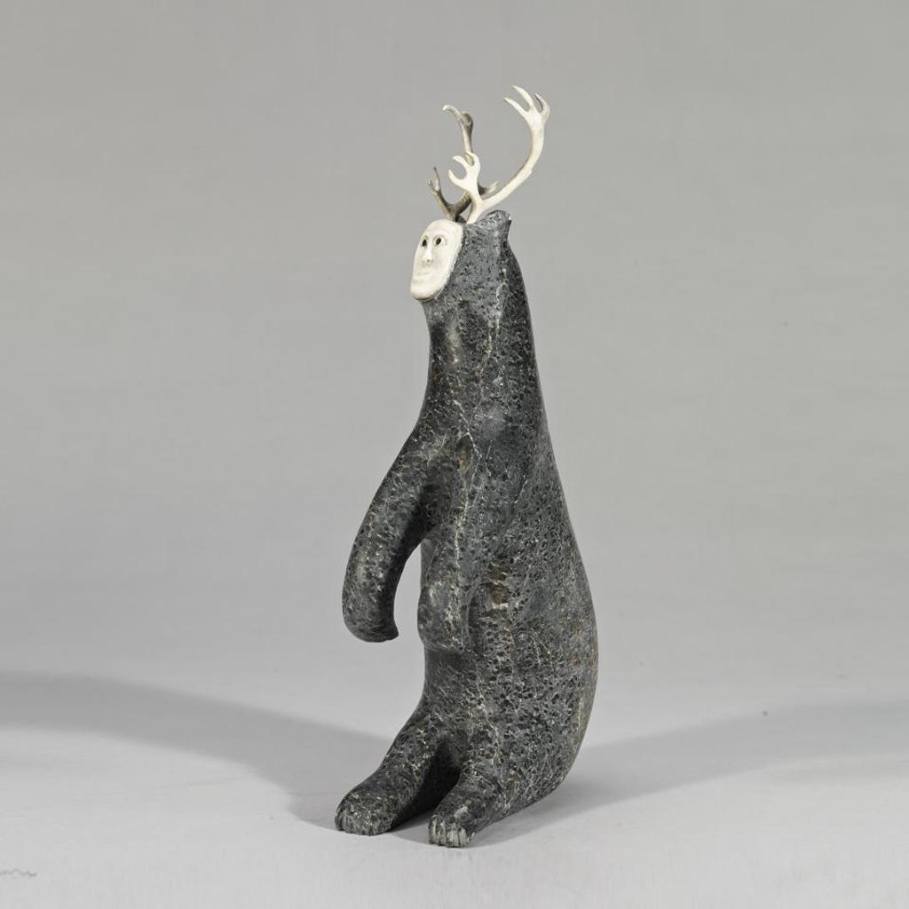 Josiah Nuilaalik (1928-2005) - Shaman With Inset Face And Antlers