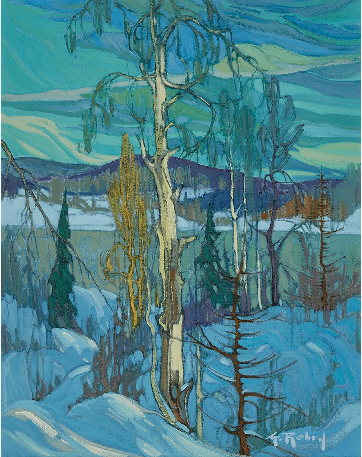 Gaston Rebry (1933-2007) - Neige Bleu