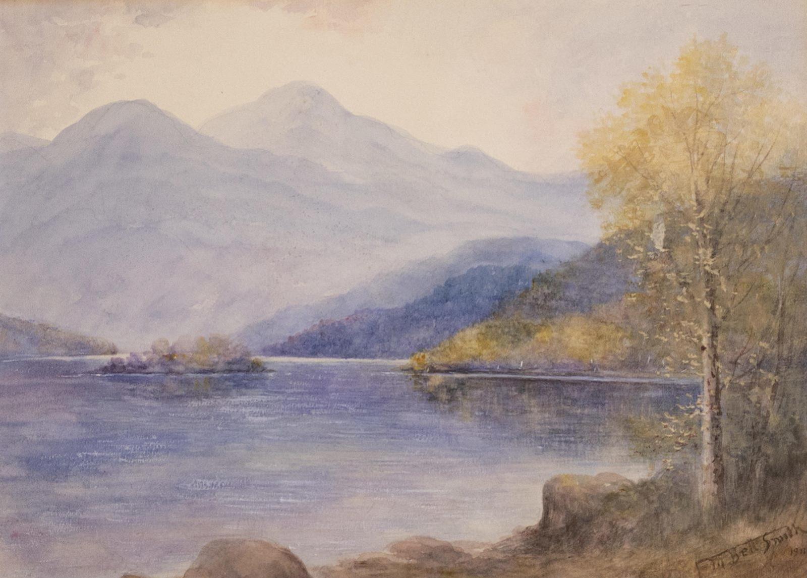 Frederic Martlett Bell-Smith (1846-1923) - A Mountain Lake With Autumn Colours; 1911