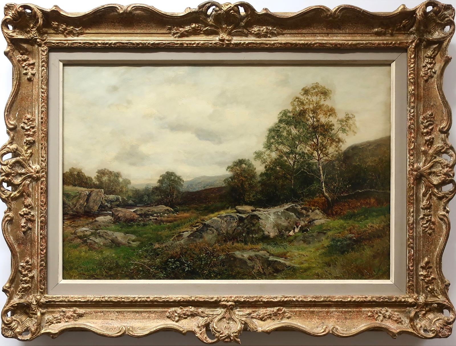 David Bates (1840-1921) - By The Old Road - Lledr Valley, Wales, 1903