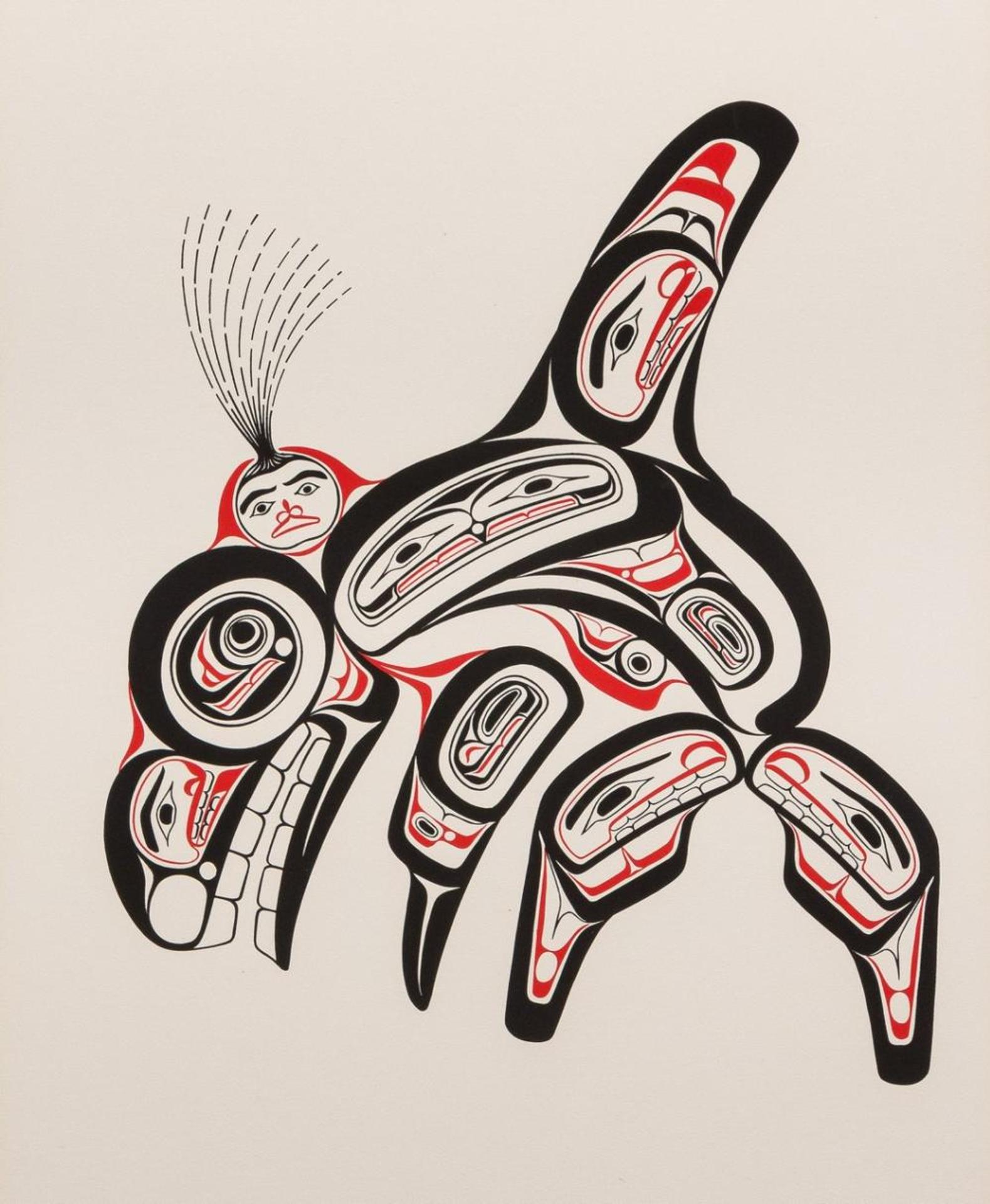 Bill (William) Ronald Reid (1920-1998) - Haida Killer Whale-Skaana