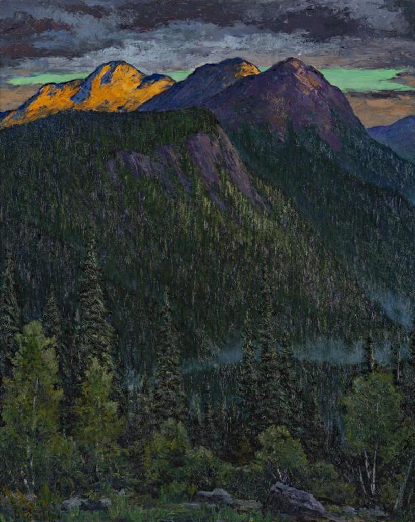 Gordon Edward Pfeiffer (1899-1983) - Chic Chocs at Dusk, Gaspe