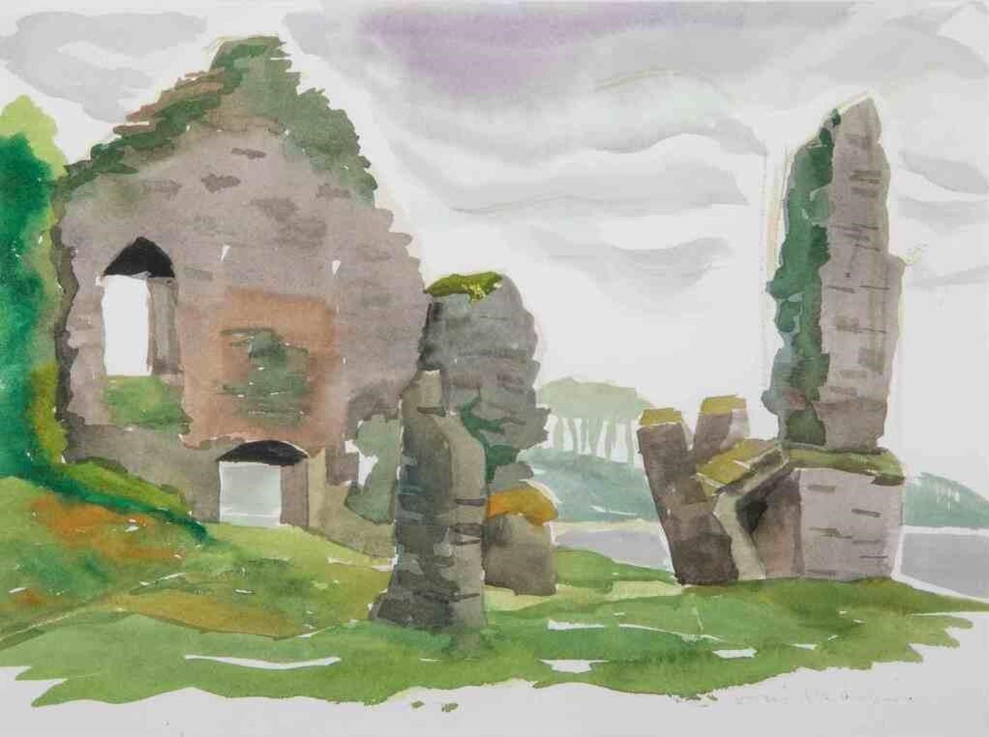 Doris Jean McCarthy (1910-2010) - Knights Templar Ruins 1240, 2004