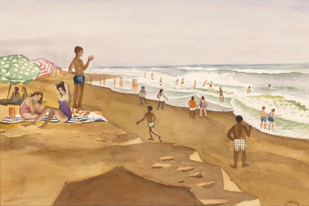 Philip Henry Howard Surrey (1910-1990) - Beach Scene