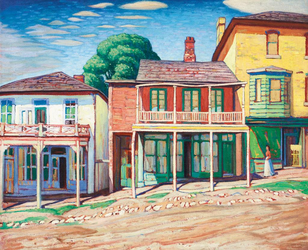 Lawren Stewart Harris (1885-1970) - Street In Barrie, Ont.
