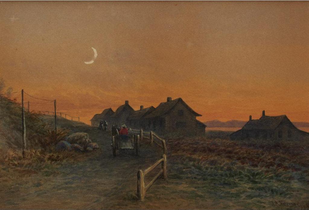 Frederick Arthur Verner (1836-1928) - Wagon Ride At Dusk