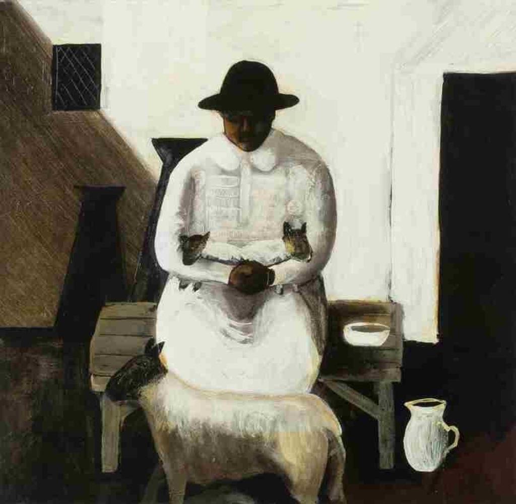 John Caple (1966) - Old John Caple Outside Grove Farm, Sidcot, Somerset